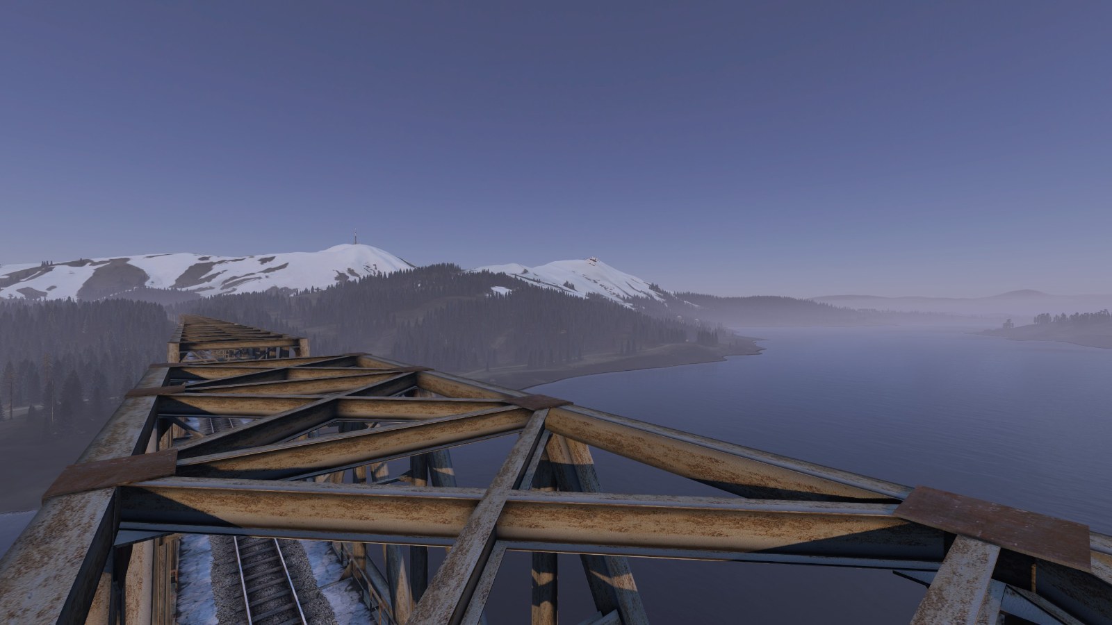 Snowy terrain on a 7SBM server