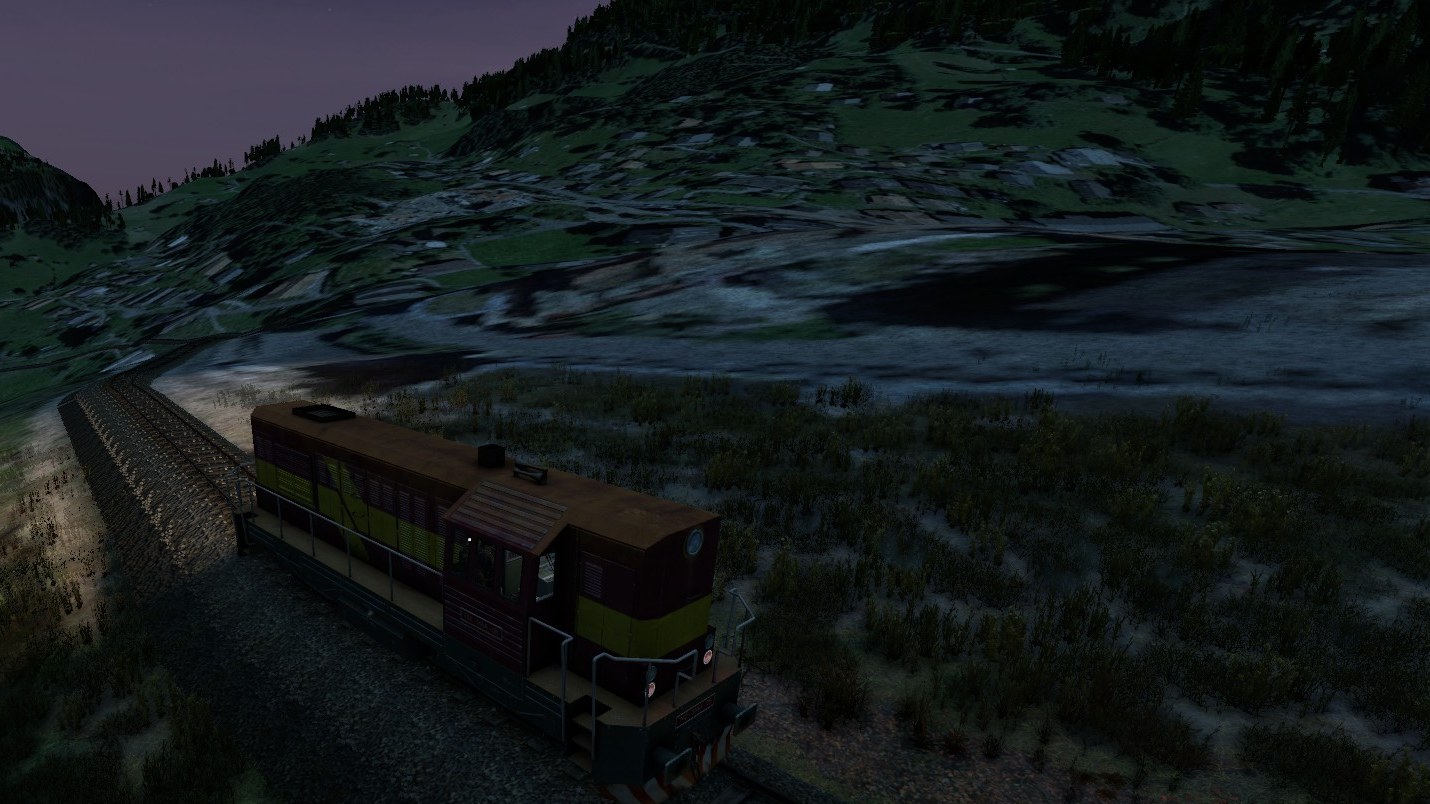 Dusk scene on a 7SBM server