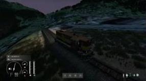 Train running through the BrienZ terrain